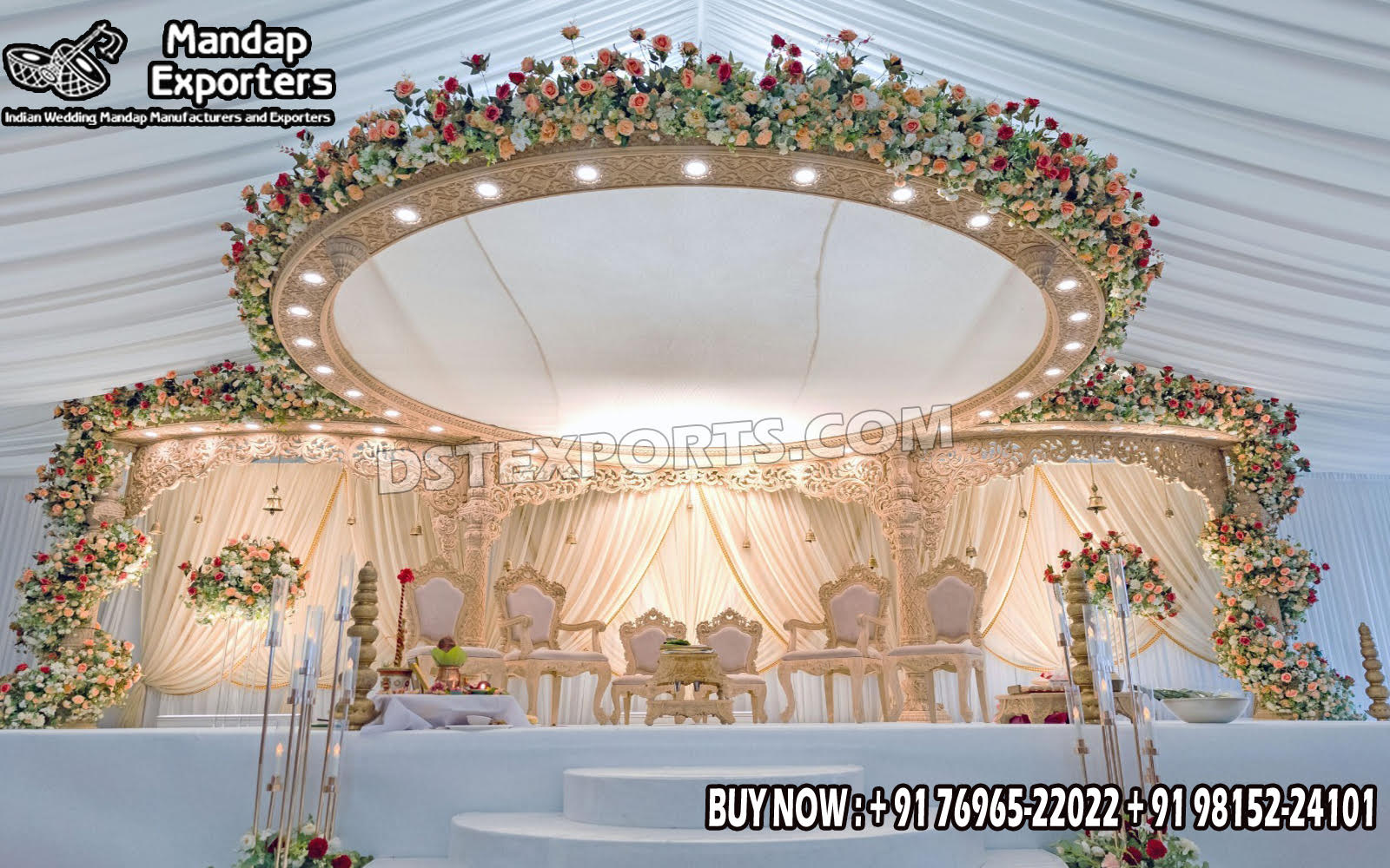 Fiber Mandaps, Wooden Mandaps, Crystal Mandaps, Metal Mandaps, Mandap stage, Indian Mandaps, Modern mandaps, open mandap, Wooden Look Mandap, FRP Mandaps, Antique Mandaps, Brown Mandap, Wooden look fiber mandap