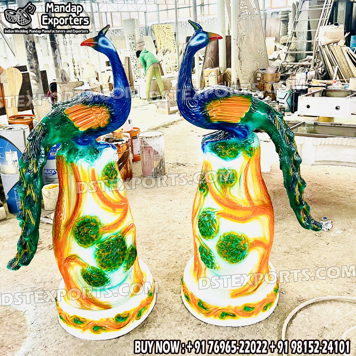 Wedding Mandaps Wedding Stages Wedding Furniture Horse Drawn Carriages Fiber Decoration Items Mehndi Sangeet and Haldi decor props