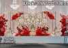 Designer Lotus Frame For Wedding Reception Stage Wedding Mandaps Wedding Stages Wedding Furniture Horse Drawn Carriages Fiber Decoration Items Mehndi Sangeet and Haldi decor props