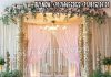 Evergreen Golden Carved Pillar Mandap For Fusion Weddings Wedding Mandaps Wedding Stages Wedding Furniture Horse Drawn Carriages Fiber Decoration Items Mehndi Sangeet and Haldi decor props