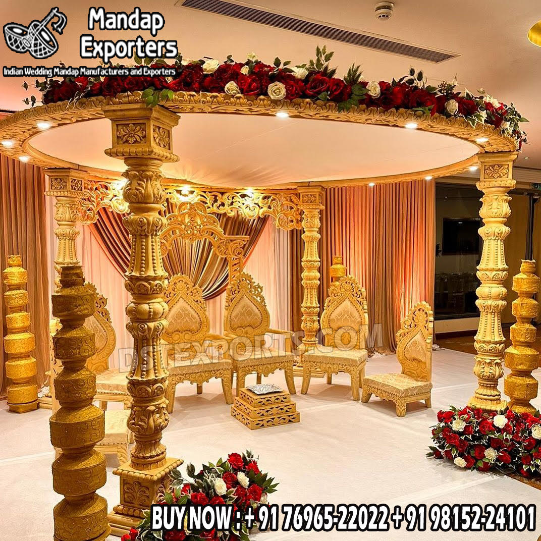 Wedding Mandaps Wedding Stages Wedding Furniture Horse Drawn Carriages Fiber Decoration Items Mehndi Sangeet and Haldi decor props
