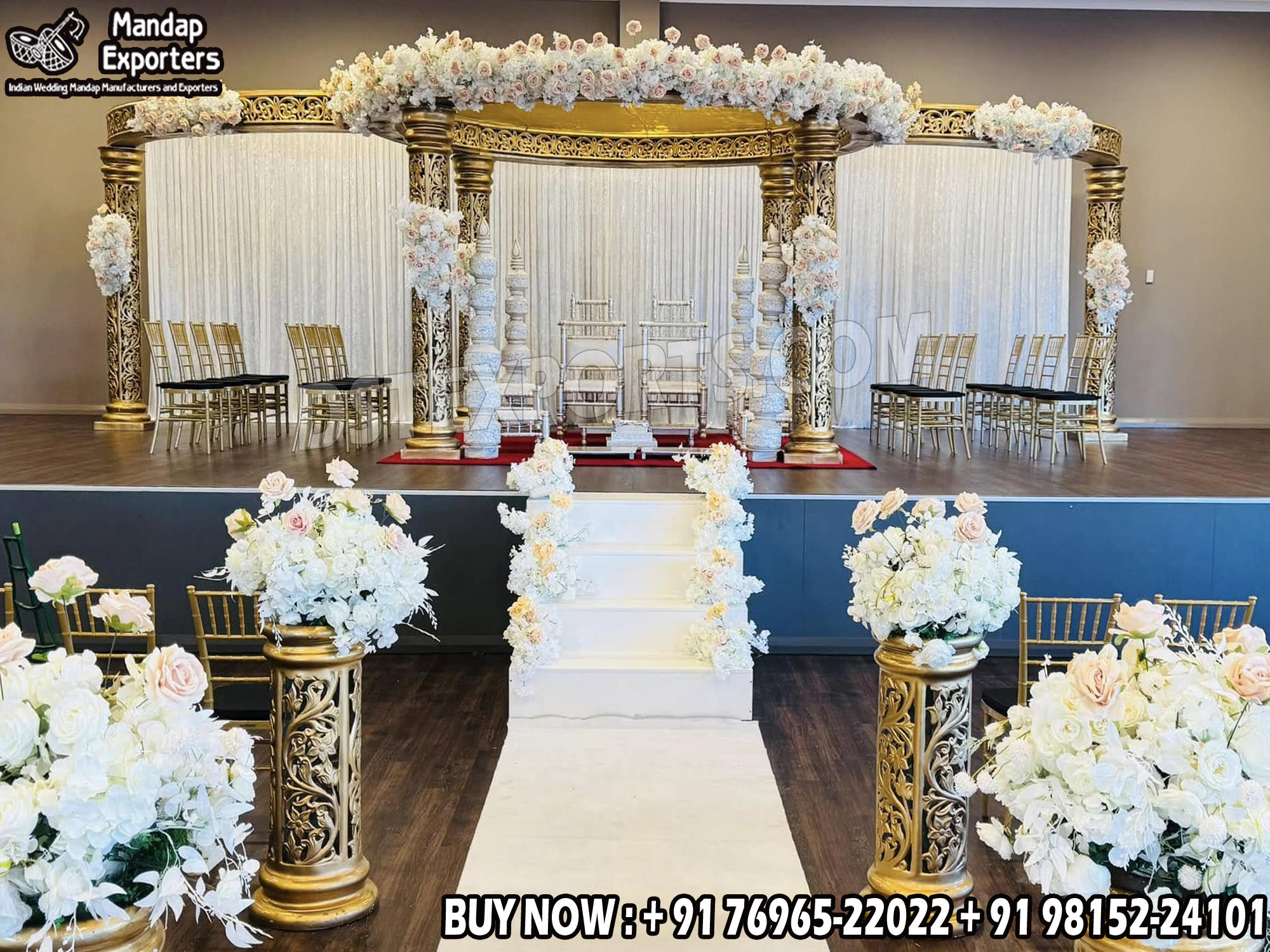 Wedding Mandaps Wedding Stages Wedding Furniture Horse Drawn Carriages Fiber Decoration Items Mehndi Sangeet and Haldi decor props