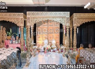 Haveli Style Bollywood Mandap For Rajwada Weddings Wedding Mandaps Wedding Stages Wedding Furniture Horse Drawn Carriages Fiber Decoration Items Mehndi Sangeet and Haldi decor props