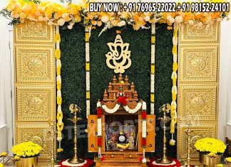 Stunning Gauri Pooja Decor For South Indian Weddings These props can Also be used on Entrance decor, wedding Mandap & wedding Stages.