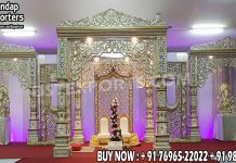 Evergreen Fiber Bollywood Wedding Mandap Setup for Sale Wedding Mandaps Wedding Stages Wedding Furniture Horse Drawn Carriages Fiber Decoration Items Mehndi Sangeet and Haldi decor props