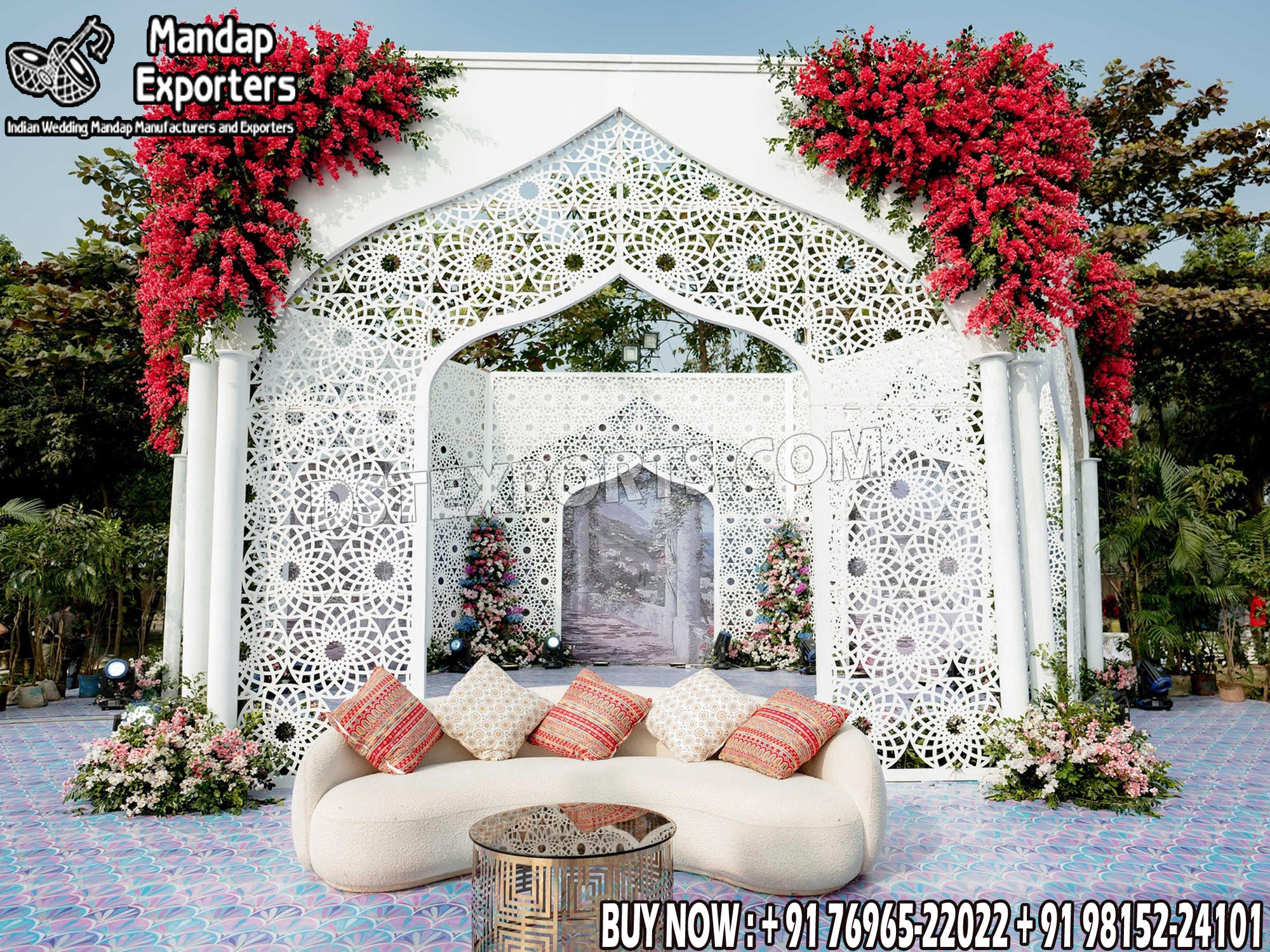 Wedding Mandaps Wedding Stages Wedding Furniture Horse Drawn Carriages Fiber Decoration Items Mehndi Sangeet and Haldi decor props