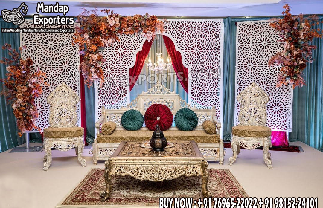 Wedding Mandaps Wedding Stages Wedding Furniture Horse Drawn Carriages Fiber Decoration Items Mehndi Sangeet and Haldi decor props