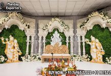 New 3D Window Frame for South Indian Wedding Backdrop Wedding Mandaps Wedding Stages Wedding Furniture Horse Drawn Carriages Fiber Decoration Items Mehndi Sangeet and Haldi decor props