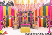 Antique Jhula Swing for Muslim Mehndi Decor