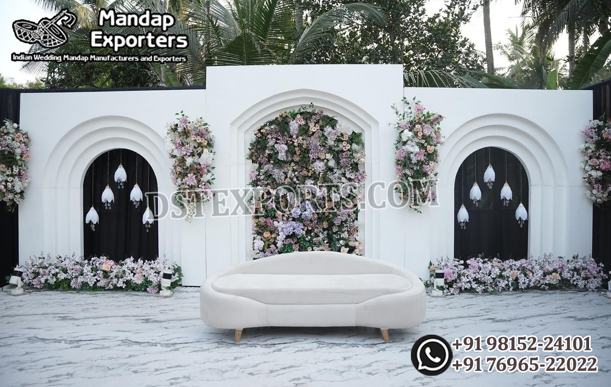 Contemporary White Arch Panels For Event Decor