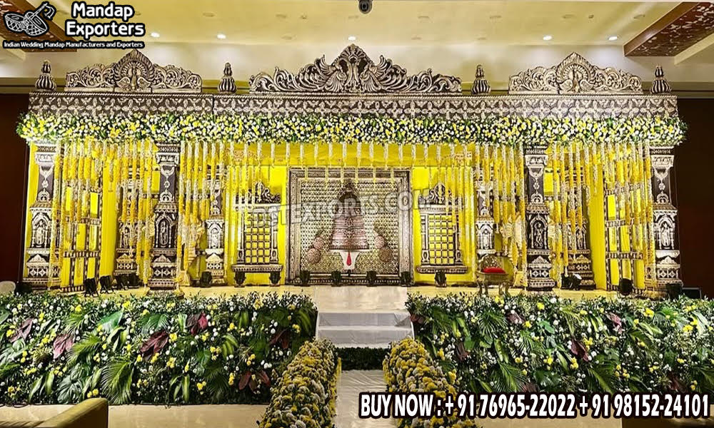 Wedding Mandaps Wedding Stages Wedding Furniture Horse Drawn Carriages Fiber Decoration Items Mehndi Sangeet and Haldi decor props