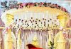 Hindu Wedding Fiber Carved Ganesh Pillar Mandap Wedding Mandaps Wedding Stages Wedding Furniture Horse Drawn Carriages Fiber Decoration Items Mehndi Sangeet and Haldi decor props