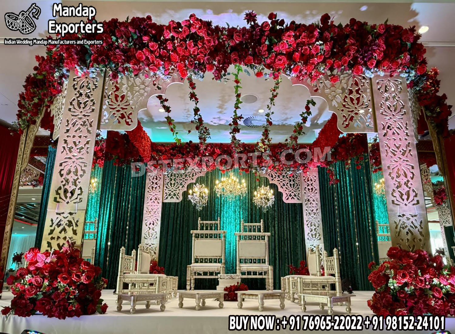 Wedding Mandaps Wedding Stages Wedding Furniture Horse Drawn Carriages Fiber Decoration Items Mehndi Sangeet and Haldi decor props