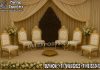 Gujarati Weddings Golden Mandap Chair Set Wedding Mandaps Wedding Stages Wedding Furniture Horse Drawn Carriages Fiber Decoration Items Mehndi Sangeet and Haldi decor props