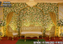 Premium Carved Wooden Sofa Set for Wedding Reception Decor Wedding Mandaps Wedding Stages Wedding Furniture Horse Drawn Carriages Fiber Decoration Items Mehndi Sangeet and Haldi decor props