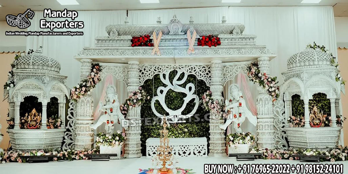 Wedding Mandaps Wedding Stages Wedding Furniture Horse Drawn Carriages Fiber Decoration Items Mehndi Sangeet and Haldi decor props