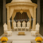 Wedding Mandaps Wedding Stages Wedding Furniture Horse Drawn Carriages Fiber Decoration Items Mehndi Sangeet and Haldi decor props