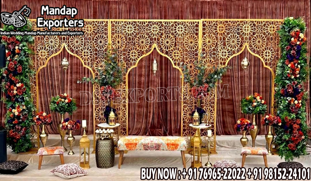 Wedding Mandaps Wedding Stages Wedding Furniture Horse Drawn Carriages Fiber Decoration Items Mehndi Sangeet and Haldi decor props