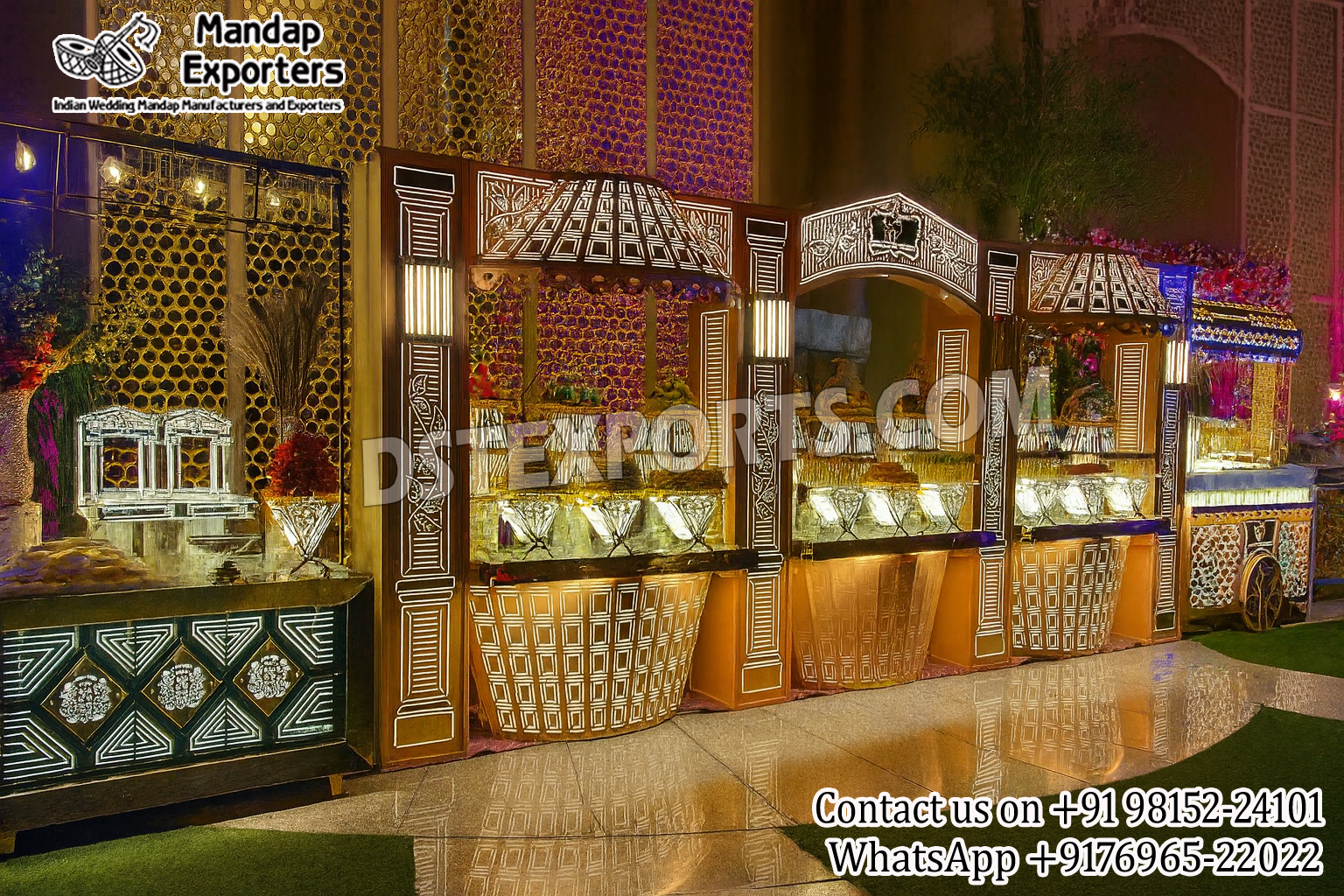 Customized Stainless Steel Wedding Food Counters