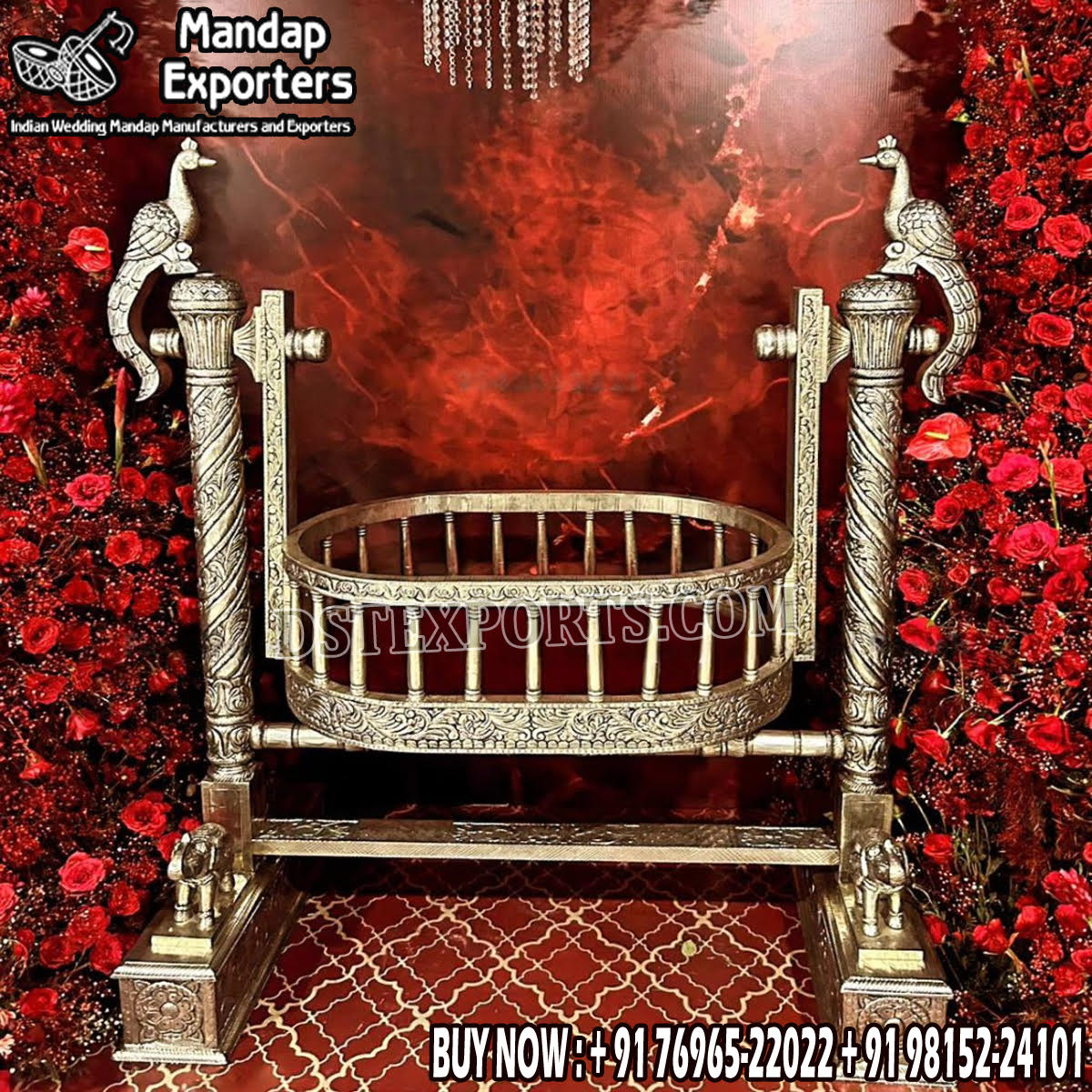 we are manufacturer and exporters of all types pof wedding product like - wedding mandap , crystal mandaps ,metal mandaps, stages , wedding frames/panels, wedding sofa set, bride groom chairs, mandap chairs ,punjabi culture statues , wedding swings , horse drawn carriages ,backdrop curtain etc.