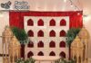 Elegant Moroccan-Themed Decor for Mehendi Events Elegant Moroccan-Inspired Candle Shelf Backdrop for Mehndi & Sangeet Events | Perfect for Haldi, Bridal Photos & Entry Decor | Includes Golden Lanterns & Floral Accents | Premium Quality by Mandap Exporters