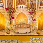 Transform your event into a royal celebration with our Grand Moroccan-Style Laser Cut Panel Stage – a perfect blend of intricate design, vibrant drapery, and floral elegance for weddings, mehndi, and reception nights
