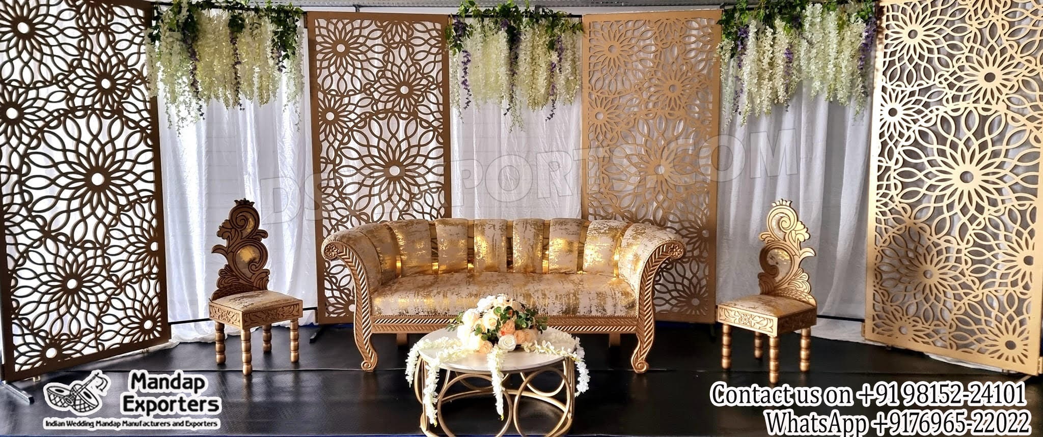 Luxury Golden Laser Cut Frames For Australia Events