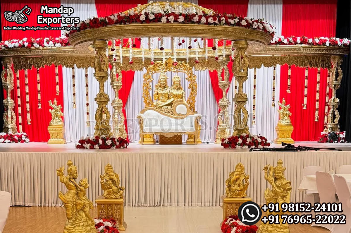Wedding Mandaps Wedding Stages Wedding Furniture Horse Drawn Carriages Fiber Decoration Items Mehndi Sangeet and Haldi decor props