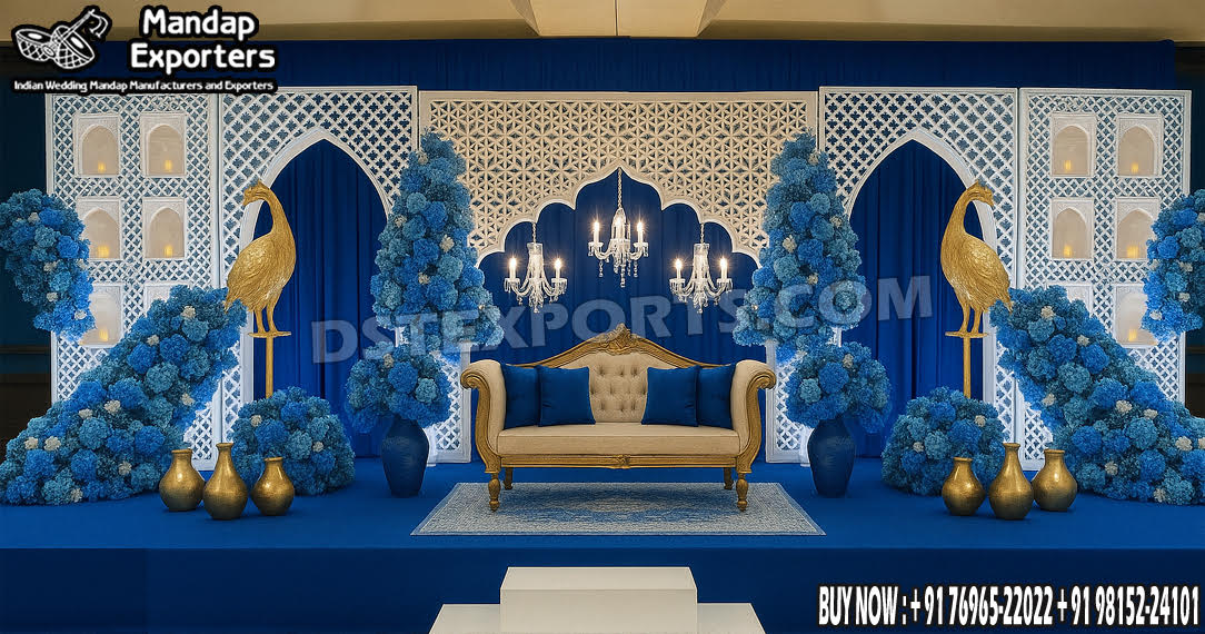 Wedding Mandaps Wedding Stages Wedding Furniture Horse Drawn Carriages Fiber Decoration Items Mehndi Sangeet and Haldi decor props