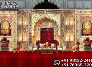 Mughal Style Mirror Back Frames For Walima Stage Wedding Mandaps Wedding Stages Wedding Furniture Horse Drawn Carriages Fiber Decoration Items Mehndi Sangeet and Haldi decor props