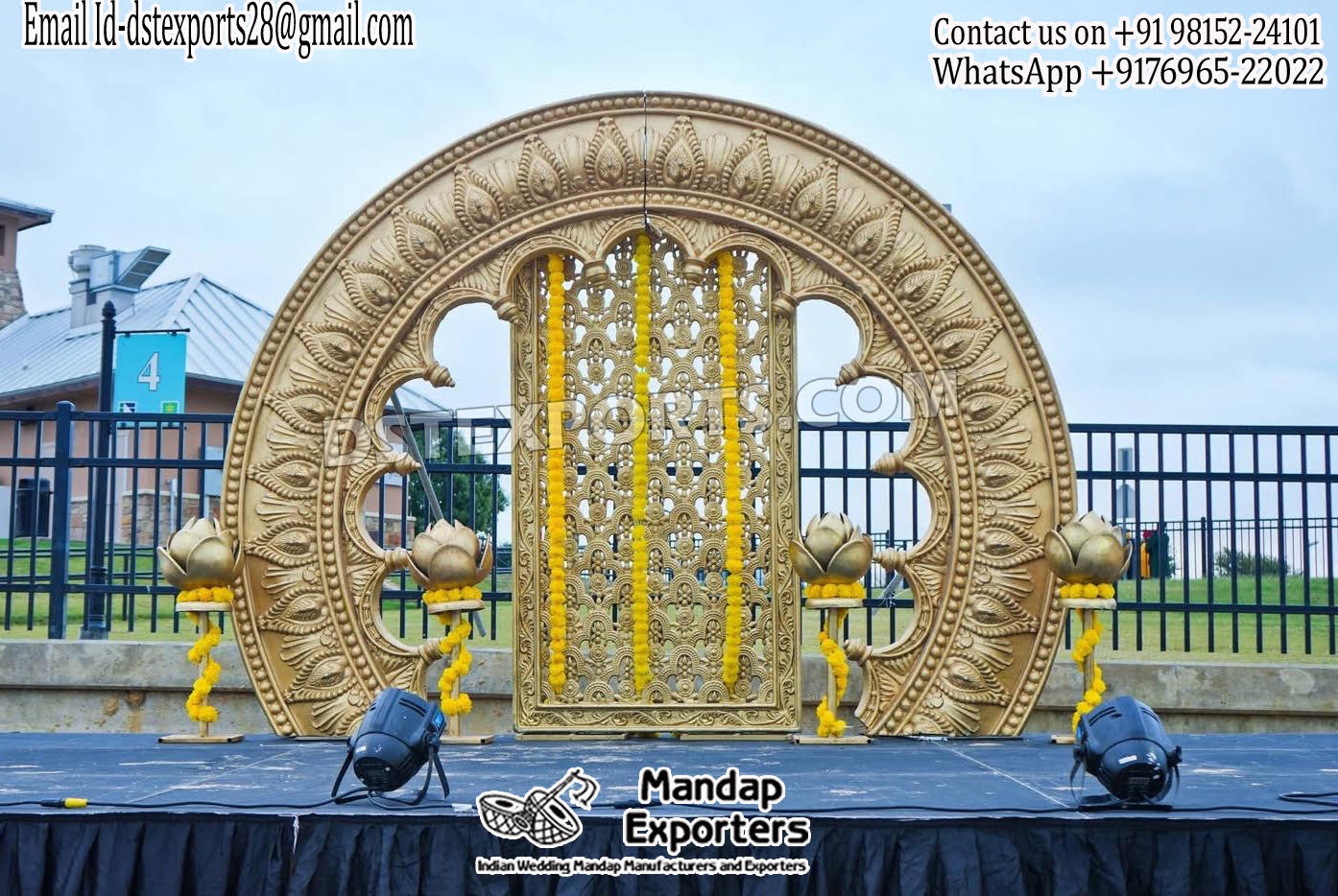 Outdoor Event Arangetram Ceremony Stage Decor