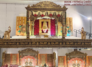Tamil Wedding Custom Design Luxury Mandap Stage