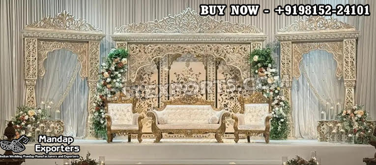 Wedding Mandaps Wedding Stages Wedding Furniture Horse Drawn Carriages Fiber Decoration Items Mehndi Sangeet and Haldi decor props