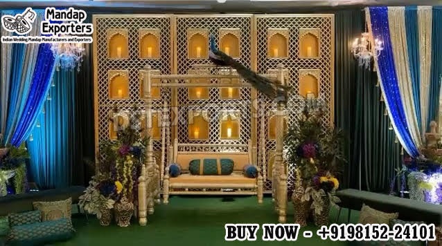 Rajasthani Style Mehndi Setup for Grand Celebrations