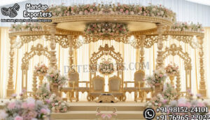 Bollywood Wedding Mandap USA, Outdoor Indian Wedding Stage, Destination Wedding Mandap, Luxury Fiber Mandap, Indian Mandap for Resort Wedding, Grand Indian Wedding Decor, Outdoor Mandap Setup, Bollywood Style Mandap, White Carved Mandap for Wedding, Indian Wedding Stage Exporter, Mandap Exporters USA, Royal Wedding Mandap, Elegant Fiber Wedding Mandap, Destination Wedding Decoration
