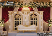 Luxury Wedding Victorian Backdrop Frames Setup we are manufacturer and exporters of all types of wedding product like - wedding mandap , crystal mandaps ,metal mandaps, stages , wedding frames/panels, wedding sofa set, bride groom chairs, mandap chairs ,punjabi culture statues , wedding swings , horse drawn carriages ,backdrop curtain etc.