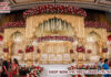 Royal Indian Rajwada Stage for Traditional Weddings Wedding Mandaps Wedding Stages Wedding Furniture Horse Drawn Carriages Fiber Decoration Items Mehndi Sangeet and Haldi decor props