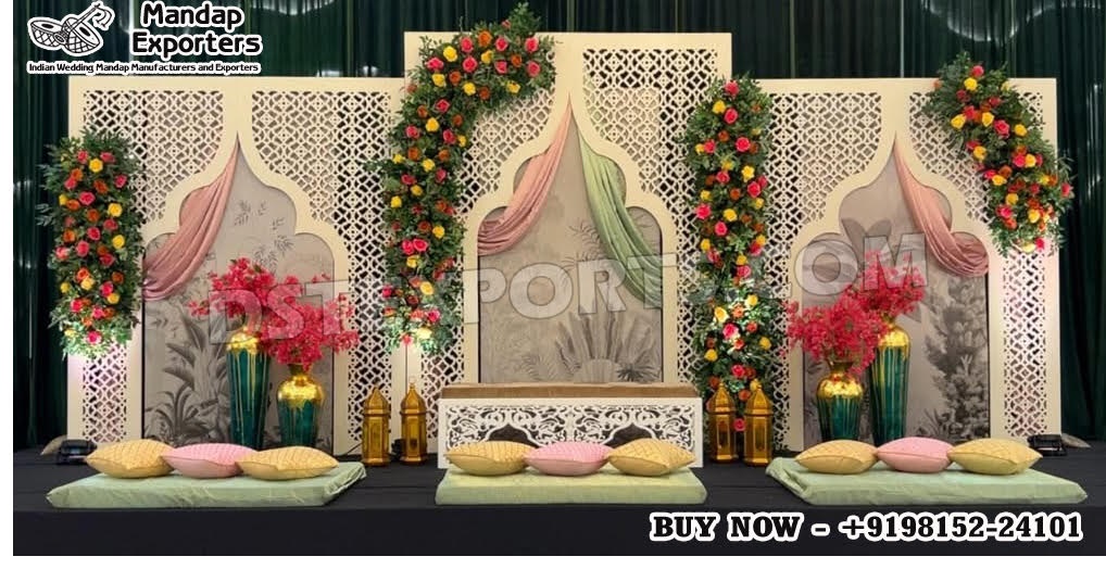 Elegant Islamic Moroccan Laser-Cut Wedding Panels UK