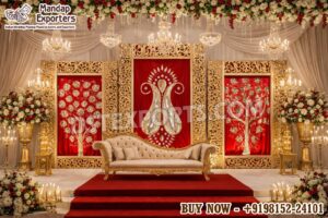 Wedding Mandaps Wedding Stages Wedding Furniture Horse Drawn Carriages Fiber Decoration Items Mehndi Sangeet and Haldi decor props