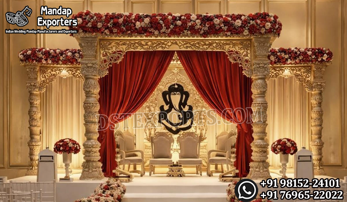 Wedding Mandaps Wedding Stages Wedding Furniture Horse Drawn Carriages Fiber Decoration Items Mehndi Sangeet and Haldi decor props