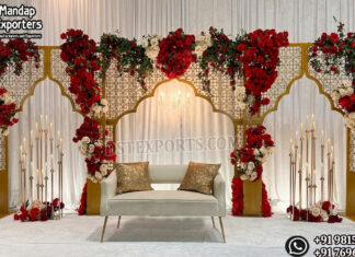 Premium Laser Cut Metal Arches for Wedding Stage Decor Bollywood Wedding Mandap USA, Outdoor Indian Wedding Stage, Destination Wedding Mandap, Luxury Fiber Mandap, Indian Mandap for Resort Wedding, Grand Indian Wedding Decor, Outdoor Mandap Setup, Bollywood Style Mandap, White Carved Mandap for Wedding, Indian Wedding Stage Exporter, Mandap Exporters USA, Royal Wedding Mandap, Elegant Fiber Wedding Mandap, Destination Wedding Decoration