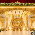 white gold wedding mandap, roman style wedding mandap, luxury wedding mandap design, carved wedding mandap India, premium wedding mandap setup, decorative mandap panels, wedding mandap with pillars, designer wedding mandap for sale, wedding mandap manufacturers India, mandap exporters India, luxury wedding stage mandap, elegant wedding mandap design, banquet hall mandap setup, destination wedding mandap decor, classic wedding mandap India