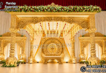 Dravidian Inspired Marriage Pillars Mandap Set white gold wedding mandap, roman style wedding mandap, luxury wedding mandap design, carved wedding mandap India, premium wedding mandap setup, decorative mandap panels, wedding mandap with pillars, designer wedding mandap for sale, wedding mandap manufacturers India, mandap exporters India, luxury wedding stage mandap, elegant wedding mandap design, banquet hall mandap setup, destination wedding mandap decor, classic wedding mandap India