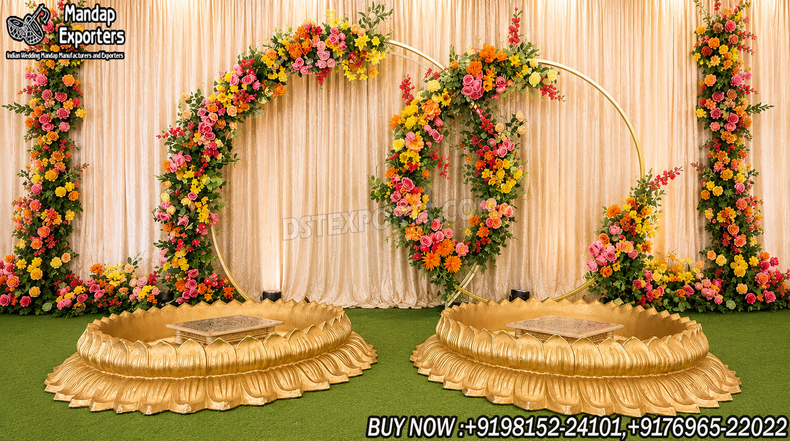 Gujarati Wedding Fiber Lotus Bowl for Haldi Ceremony