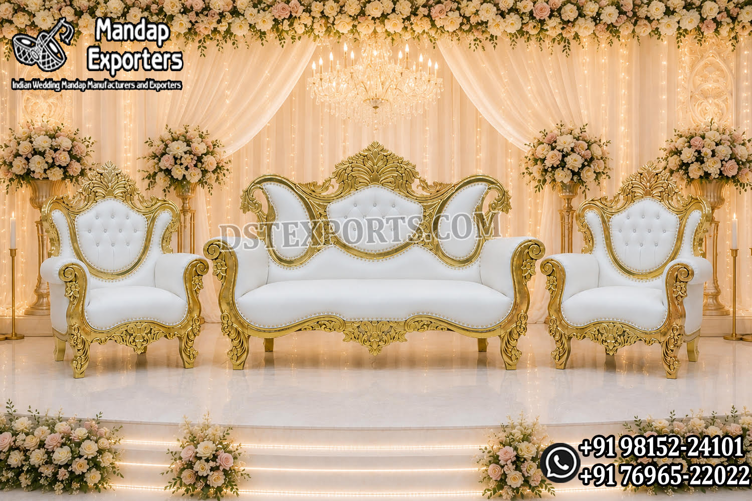 Italian Style Wedding Sofa Set, Wooden Carved Wedding Sofa, Luxury Wedding Couple Sofa, Royal Wedding Furniture, Golden Carved Sofa Set, Wedding Stage Sofa, Bridal Sofa Set, Reception Stage Furniture, Wedding Couple Chair Set, Luxury Wedding Seating, Designer Wedding Sofa, Handcrafted Wooden Wedding Sofa, Vintage Style Wedding Furniture, Royal Event Furniture, Wedding Stage Decoration Furniture, Premium Wedding Sofa Manufacturer, Wedding Sofa Exporter India, Luxury Couple Seating Sofa, Event Furniture Supplier, Royal Wedding Couch