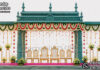 Majestic Tamil Wedding Muhurtham Mandap Decoration south indian wedding mandap, temple style wedding mandap, manavarai mandap design, hindu wedding mandap decoration, white gold wedding mandap, traditional wedding mandap India, luxury wedding mandap setup, carved mandap pillars, muhurtham stage decoration, wedding mandap exporters India, premium mandap design, temple theme wedding decor, indian wedding stage mandap, decorative mandap supplier