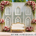 mirror work backdrop for stage, wedding stage backdrop, mirror panel wedding backdrop, luxury wedding backdrop, floral stage backdrop, decorative wedding backdrop, designer stage décor, engagement stage backdrop, reception backdrop decoration, mirror work event backdrop, royal wedding stage setup, floral wedding backdrop, elegant stage decoration, Indian wedding backdrop, premium stage décor panels, luxury event backdrop, modern wedding backdrop, destination wedding stage décor, decorative backdrop panels, wedding photo booth backdrop, floral mirror backdrop, bridal stage decoration, white lattice backdrop, wedding event décor, party stage backdrop, wedding seating backdrop, contemporary wedding décor, wedding decoration panels, mirror cutwork backdrop, event stage styling