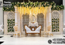 Rich Look Tamil Wedding Traditional Theme Stage Set Rich Look Tamil Wedding Traditional Theme Stage Set