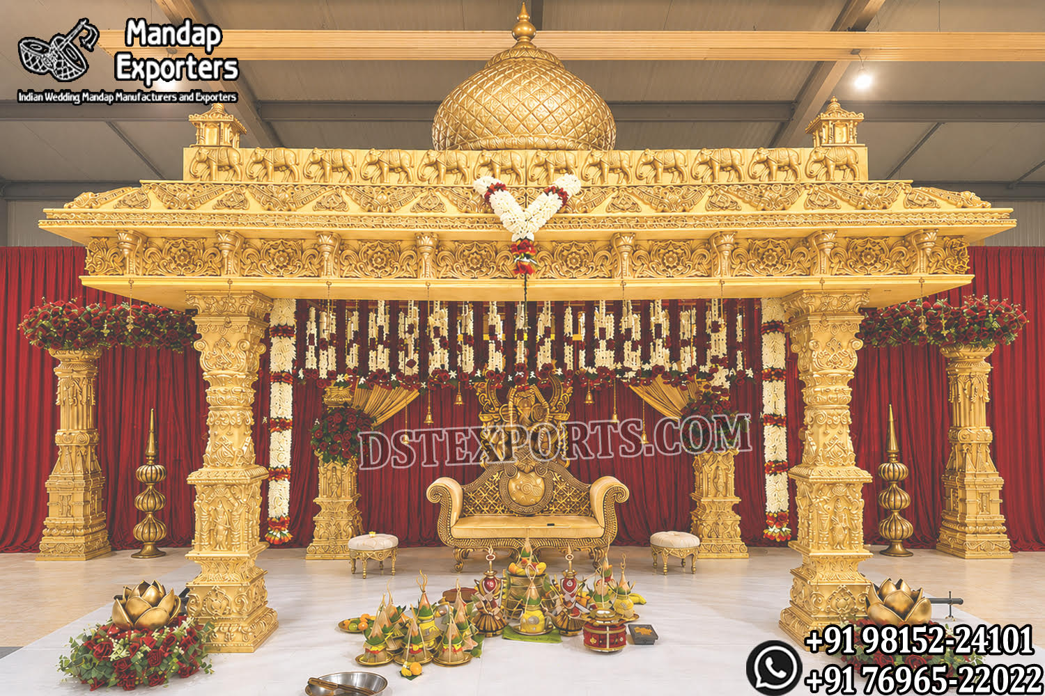 white gold wedding mandap, roman style wedding mandap, luxury wedding mandap design, carved wedding mandap India, premium wedding mandap setup, decorative mandap panels, wedding mandap with pillars, designer wedding mandap for sale, wedding mandap manufacturers India, mandap exporters India, luxury wedding stage mandap, elegant wedding mandap design, banquet hall mandap setup, destination wedding mandap decor, classic wedding mandap India