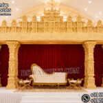 south indian wedding mandap, temple style wedding mandap, manavarai mandap design, hindu wedding mandap decoration, white gold wedding mandap, traditional wedding mandap India, luxury wedding mandap setup, carved mandap pillars, muhurtham stage decoration, wedding mandap exporters India, premium mandap design, temple theme wedding decor, indian wedding stage mandap, decorative mandap supplierd